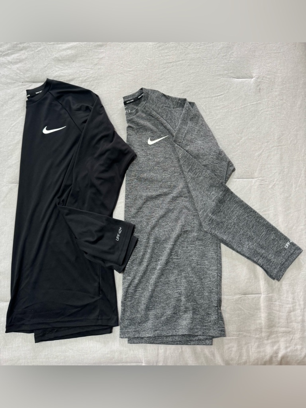 Nike Men’s Long Sleeve Performance Tops - Black & Gray